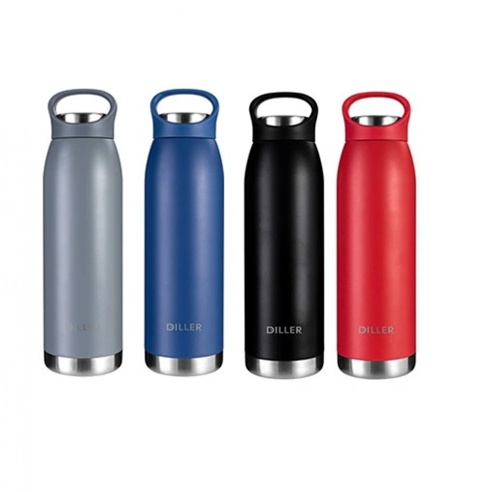 Diller's Stainless Steel Vacuum Insulated Food Flask (550ml) - BLACK, Maysharp Babies & Kids