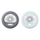 Tommee Tippee Breast-like Pacifier Soother 2-Pack: 0-6 months - Slate/Seren Sky