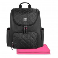 Child of Mine by Carter's Backpack Diaper Bag - Black Quilted