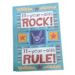 Boy or Girl  Birthday - Rocking and Ruling at 11 Years 