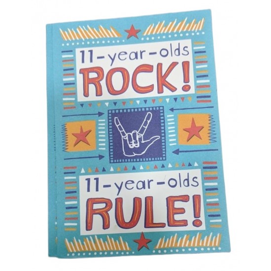 Boy or Girl  Birthday - Rocking and Ruling at 11 Years 