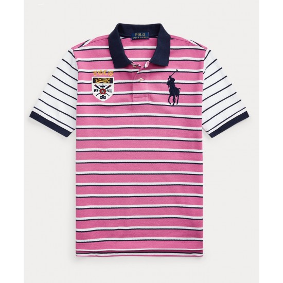 Ralph Lauren Big Pony Crest Cotton Polo - Little Boys -  Pink