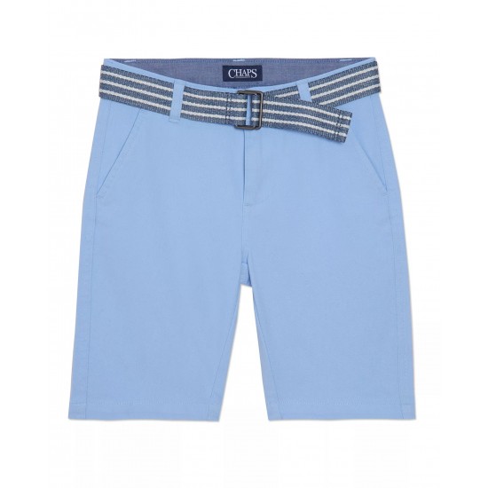 Chaps Little  Boys Stretch Twill Shorts with Belt 