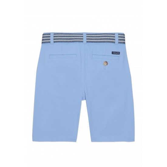 Chaps Little  Boys Stretch Twill Shorts with Belt 