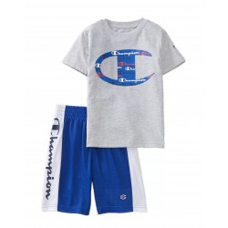 Champion Boys 4-7 Big C Shorts and T-Shirt Set - Blue