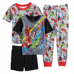 Boys 4-10 Marvel Avengers 4-Piece Pajama Set