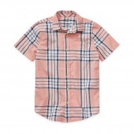 Arizona  Short Sleeve Button-Down Shirt - Peach Taffy