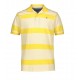 Tommy Hilfiger End on End Stripe Polo Shirt -  Gold