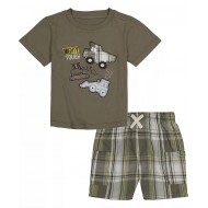 KIDS HEADQUARTERS Little Boys 2-Piece Construction T-shirt and  Shorts Set