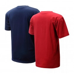 New Balance Boys 2 Pack Logo Graphic T-Shirts Red/B