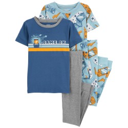 Carter's Kid 4-Piece Video Game 100% Snug Fit Cotton/Poly PJs