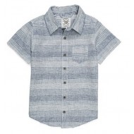 TRUE CRAFT Boys 4-8 Pocket Short Sleeve Woven Shirt