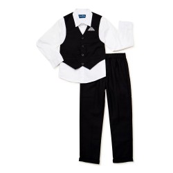 Freestyle Revolution Boys Dress Shirt, Vest, & Pant Outfit Set, 3-Piece, 