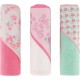 Buttons & Stitches Baby Girl 3 Pack Hooded Towels in Bless This Baby Print