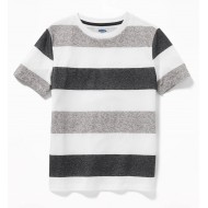 Bold-Stripe Softest Tee For Boys  GREY by Old Navy