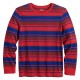 Sonoma Striped Long Sleeves Tee - RED BLUE STRIPE