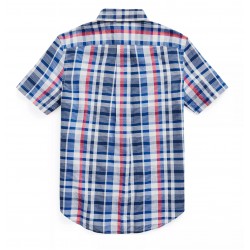 Ralph Lauren Big Boys Cotton Madras Shirt - Multi Red Ralph Lauren Big Boys Cotton Madras Shirt - Multi Red