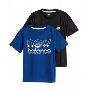 New Balance Boys 2 Pack Logo Graphic T-Shirts