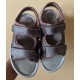 Rugged Bear Brown Arched Cutout Sandal - Boys