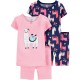 Carter's 4-Piece 100% Snug Fit Cotton Pajamas - Toddler Pink