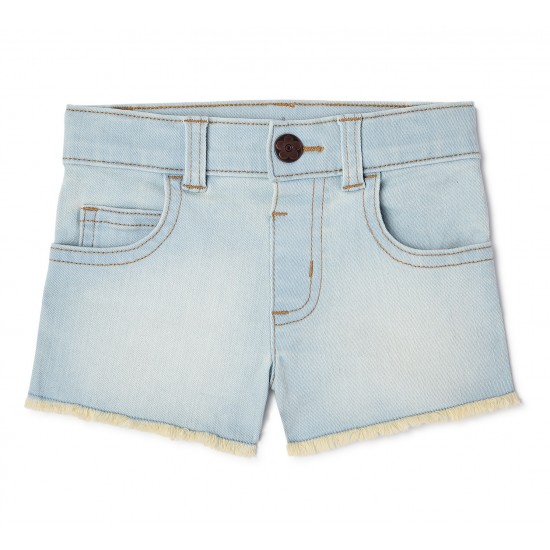 Garanimals Toddler Girls Solid Denim Shorts - Light Denim