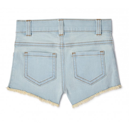 Garanimals Toddler Girls Solid Denim Shorts - Light Denim