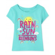  Baby And Toddler Girls Rainbows Graphic Tee