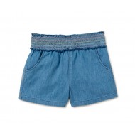 Garanimals Girls Ruched Waist Shorts - Denim