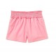 Garanimals Girls Ruched Waist Shorts - Pink