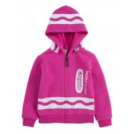 Crayola Toddler Girls  Icon Crayon Box Full Zip Hoodie 