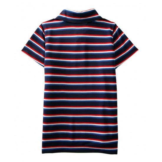 LIGHT WEIGHT Toddler Boys Short Sleeve Piqué Polo by  Crown & Ivy