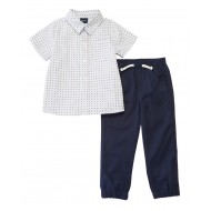 Little Rebels Toddler Boys 2 Piece Printed Pants Set