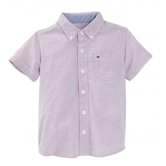 Toddler Boys Short Sleeve Button-Down Shirt by Crown & Ivy