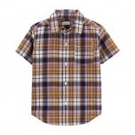 Carter's Toddler Boys Short Sleeve Button-Down Shirt