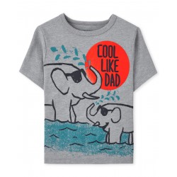 Toddler Boys Cool Like Dad Graphic Tee - S/D Dolphin