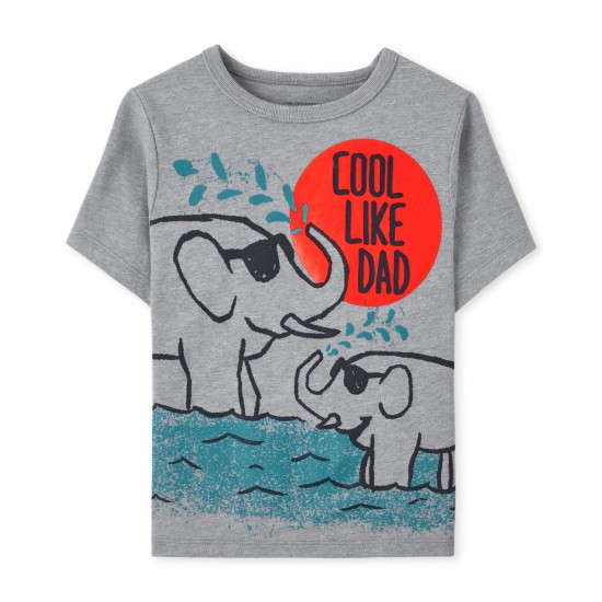 Toddler Boys Cool Like Dad Graphic Tee - S/D Dolphin