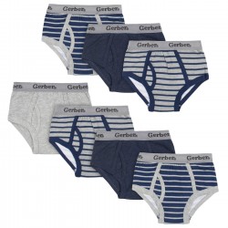 Gerber 7-Pack Toddler Boys Striped Briefs Underwear 