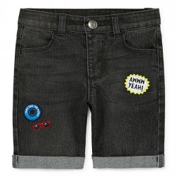 Denim Short Toddler Boys  by Okie Dokie - Black 