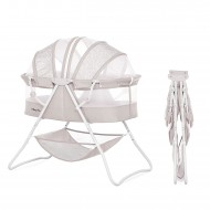 Dream On Me Karley  Lightweight Portable Baby Bassinet - Cool Grey