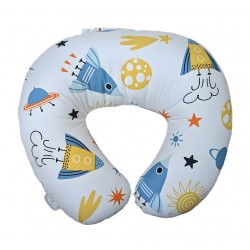 NurSit Basic Nursing Pillow and Positioner Cream Space Print (Pack of 1)