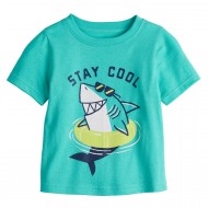 Jumping Beans Novelty Graphic Tee - Baby Boys - Teal
