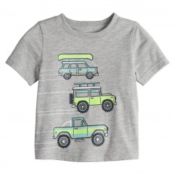 Jumping Beans Novelty Graphic Tee - Baby Boys - Grey