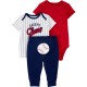 Child of Mine Baby Boy  Outfit Set, 3-Piece - Baseball