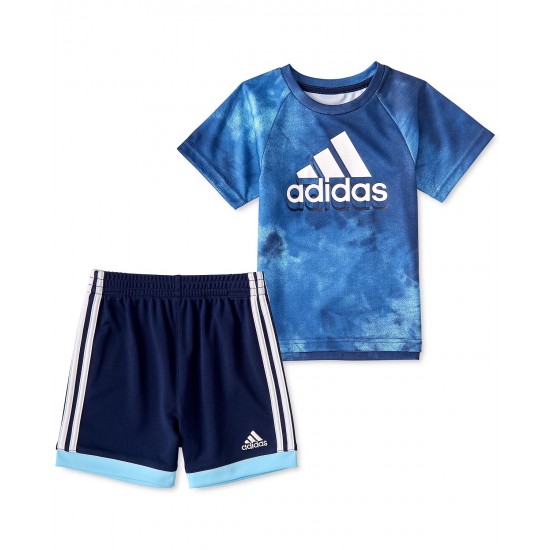 adidas Baby Boys Print T-shirt and Shorts Set, 2 Piece