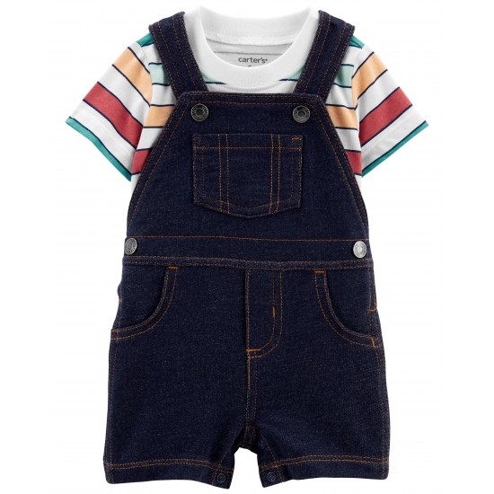 Carter's Stripe 2-Piece Tee & Shortall Set