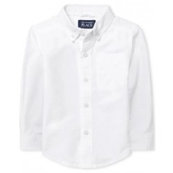 Boys Oxford Button Down Shirt - White - Baby And Toddler 