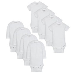 Onesies® Brand Bodysuits - 8-Pack Baby Neutral White Long and Short Sleeve 