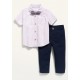 Short-Sleeve Shirt with  Bow-Tie & Chino Pants 2-Pack Set - Baby Boy 