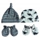 Gerber Baby Boy Dino Caps & Mittens Set- 4 pc