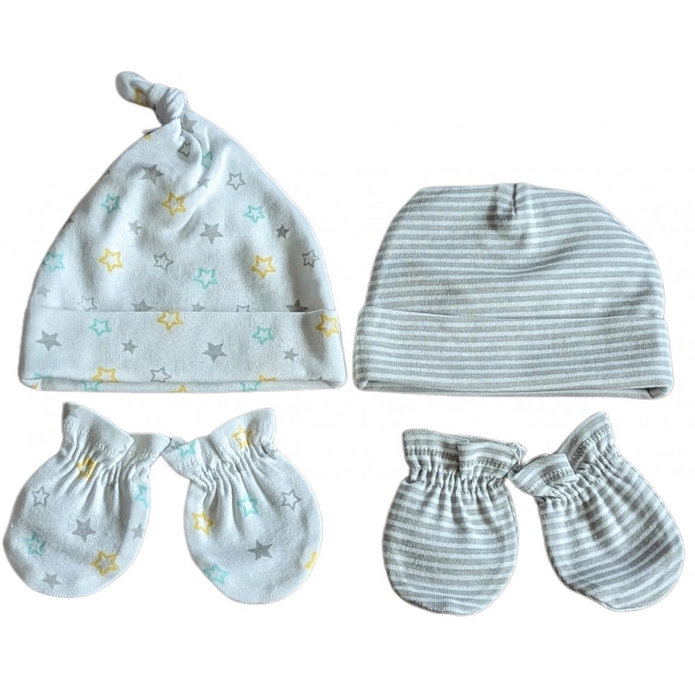 Gerber Baby Neutral Stars Caps & Mittens Set, 4 pc, Gerber, Maysharp  Babies & Kids